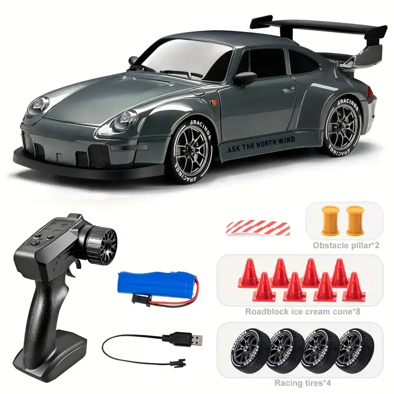 Vysokorychlostní 4WD RC Drift Car se světly